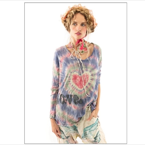 EUC Magnolia Pearl Love Appliqué Dylan Tee Top - Picture 3 of 16